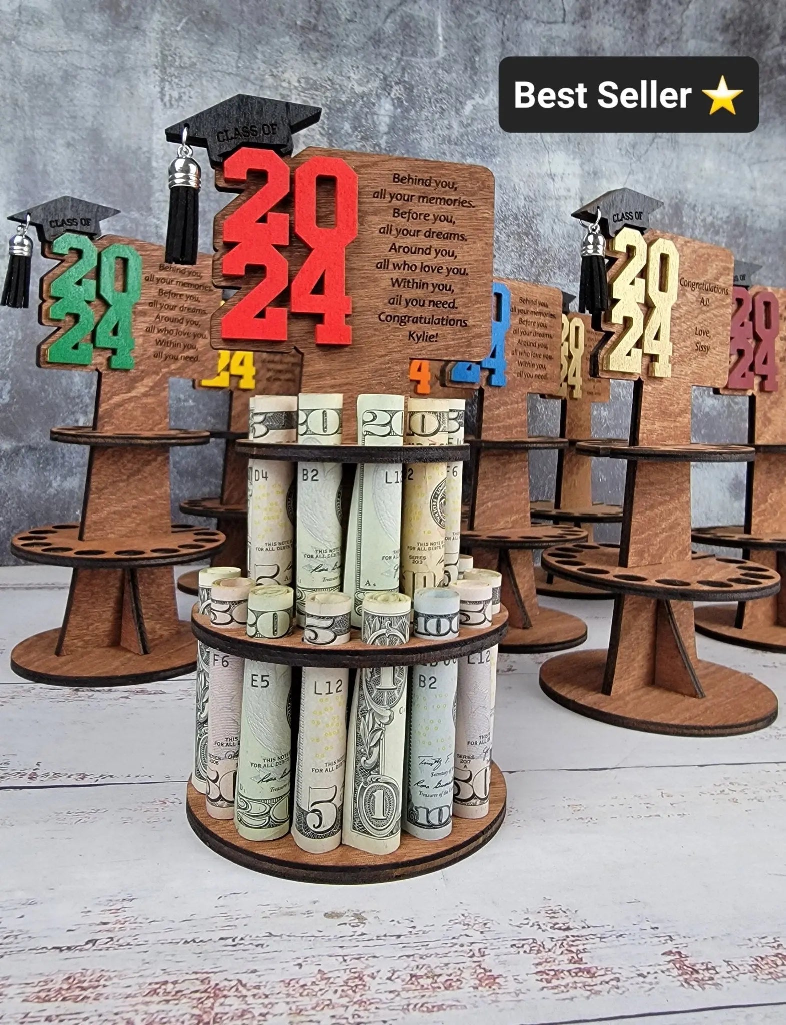 2026 Personalized Graduation Gift Money Holder and Personalized Graduation Picture Frame Combo EverLee Creations