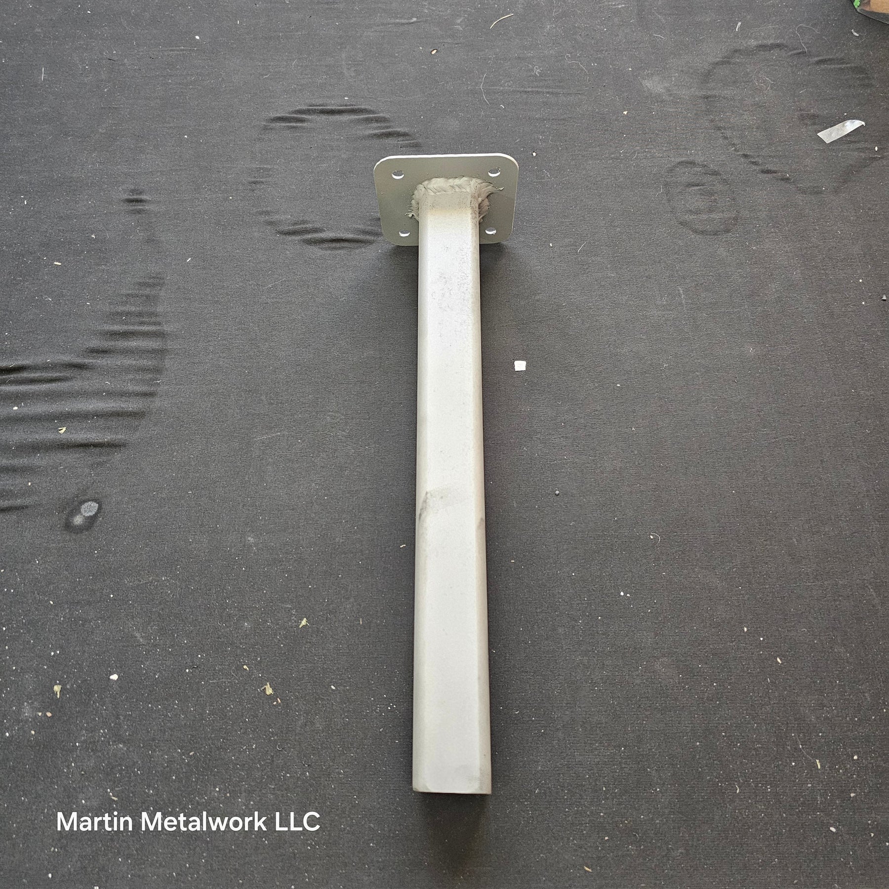 Steel Table Legs for DIY Furniture – 1” Square Post (Set of 2)