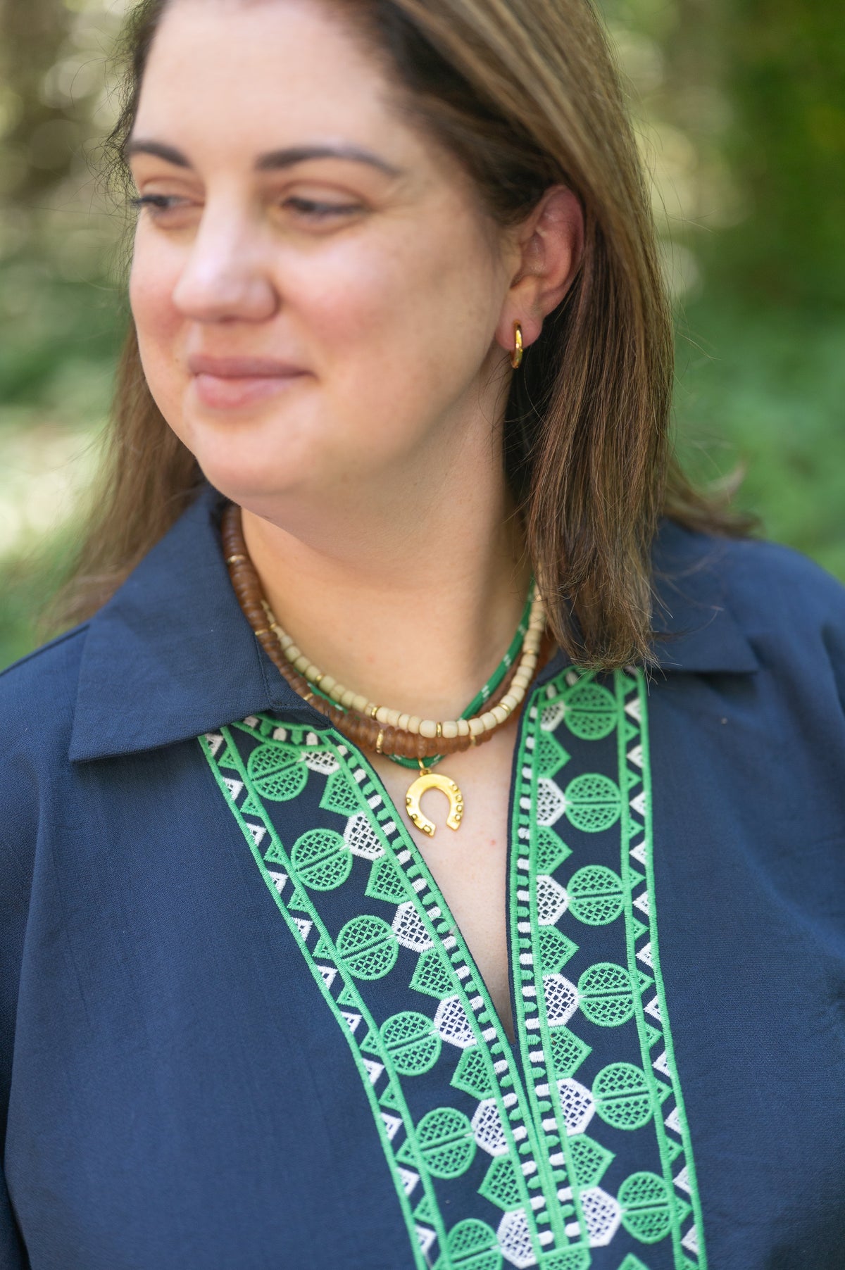 Paracord Charm Necklace detail view by London Crafted