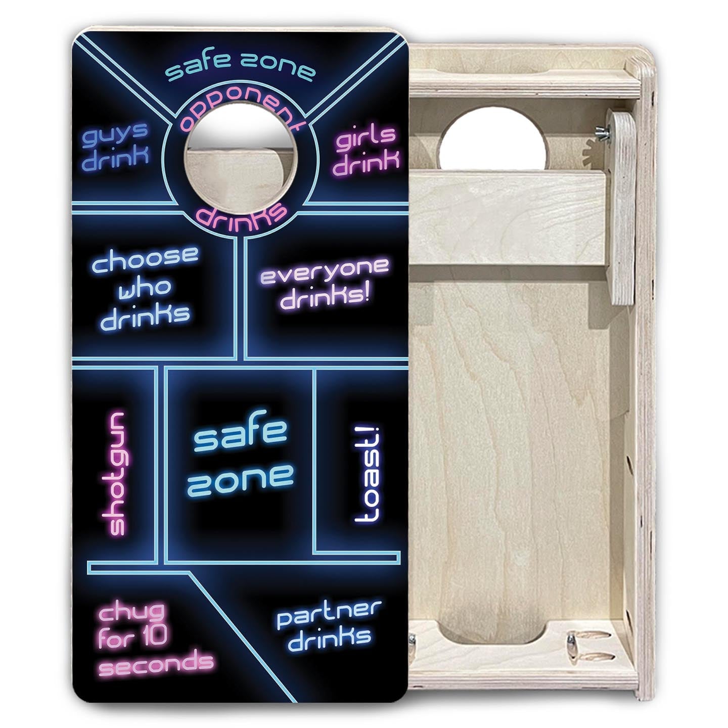 Drinking Game - Mini Cornhole Board Set (12" x 24") with 8 Mini Bags Cornhole Solutions