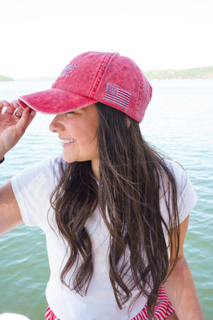 America's Greatest - Red Dad Cap
