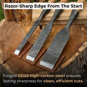 3-Piece Carpenters Slick Chisel Set