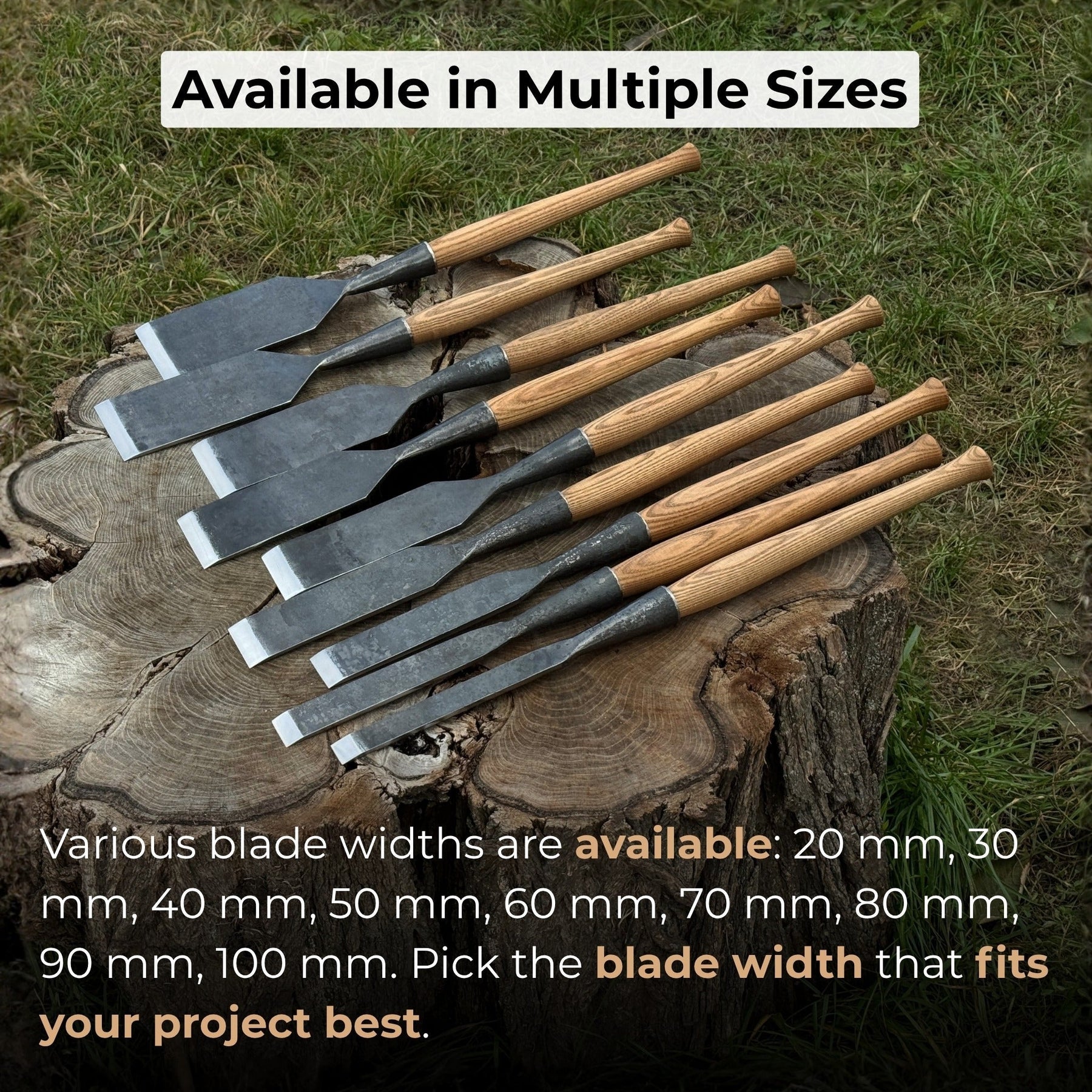 3-Piece Carpenters Slick Chisel Set