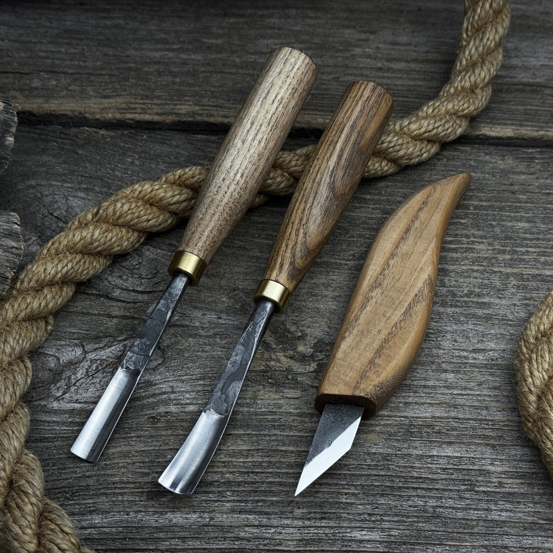 3-Piece Carving Set – Detail Gouges & Whittling Knife