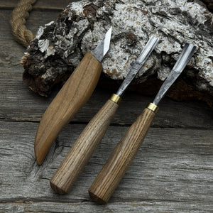 3-Piece Carving Set – Detail Gouges & Whittling Knife