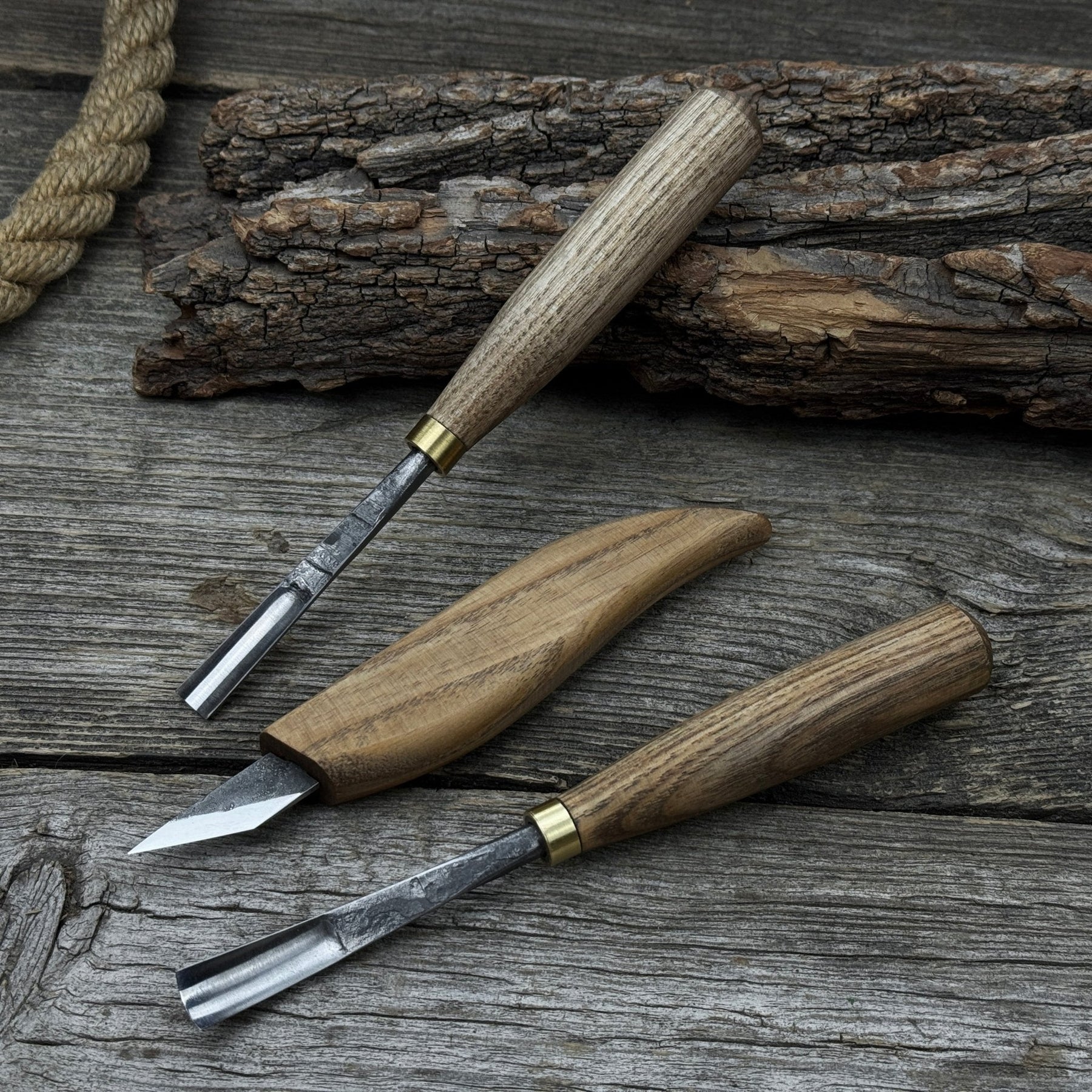 3-Piece Carving Set – Detail Gouges & Whittling Knife