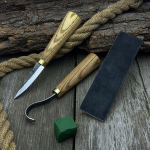 3-Piece Hand-Forged Spoon Carving Tool Set