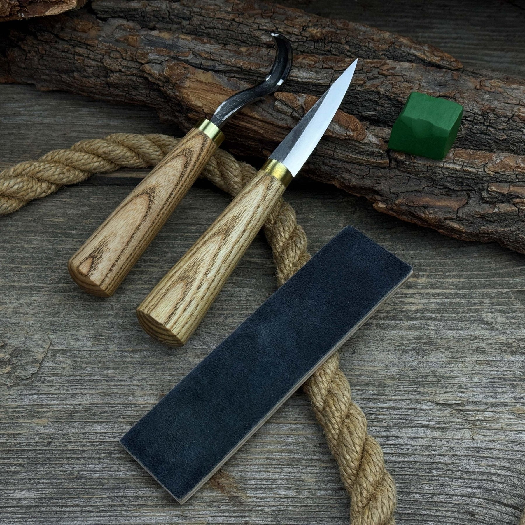 3-Piece Hand-Forged Spoon Carving Tool Set