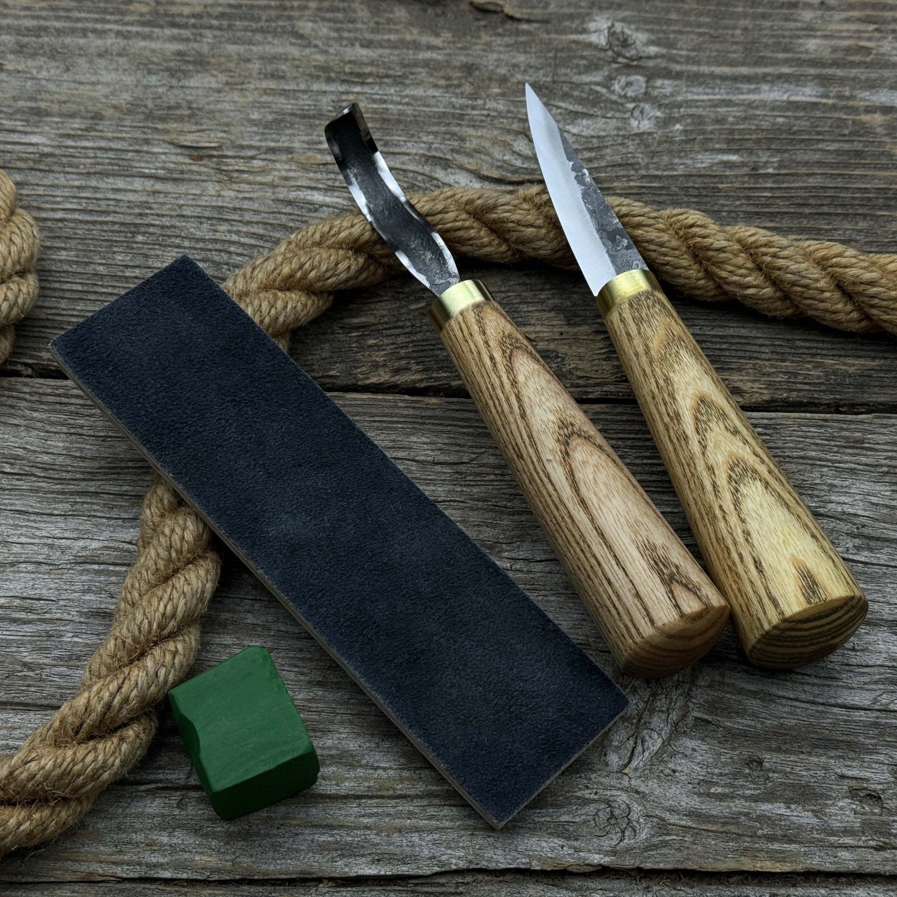 3-Piece Hand-Forged Spoon Carving Tool Set