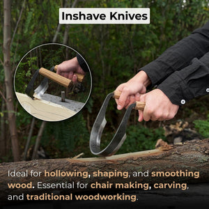 3-Piece Inshave (Half-Rounded Drawknife) Set