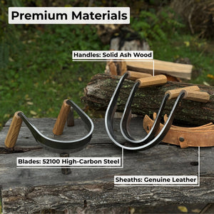 3-Piece Inshave (Half-Rounded Drawknife) Set