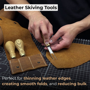 3-Piece Leather Edge Skiver Set