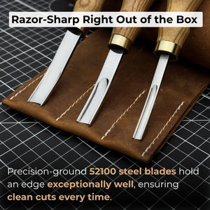 3-Piece Leather Edge Skiver Set