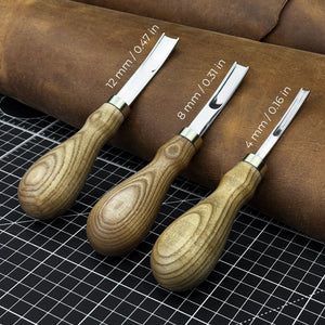 3-Piece Leather Edge Skiver Set