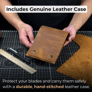 3-Piece Leather Edge Skiver Set