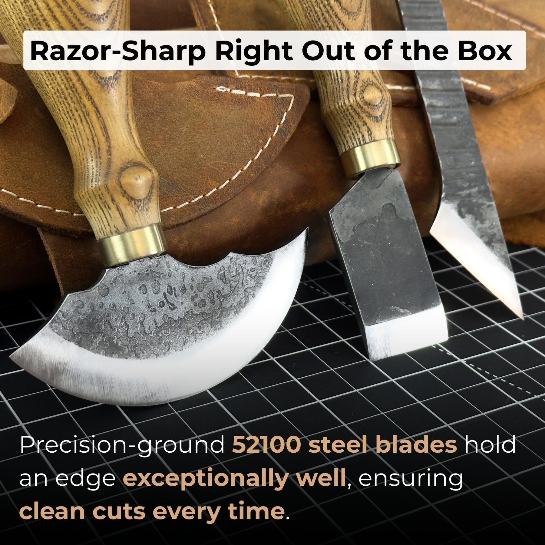 3-Piece Leatherworking Tool Set