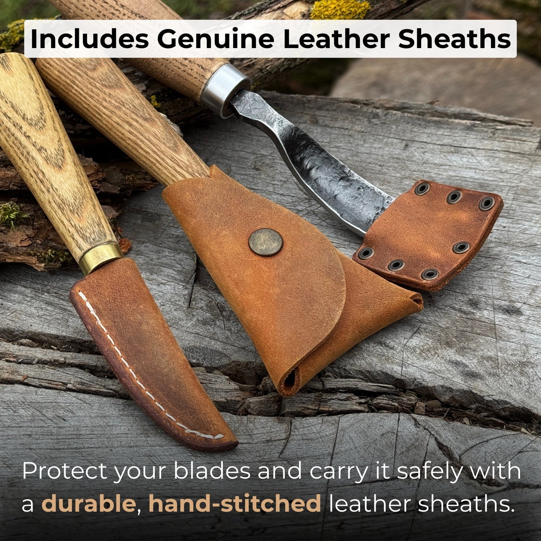3-Piece Spoon Carving Tool Set