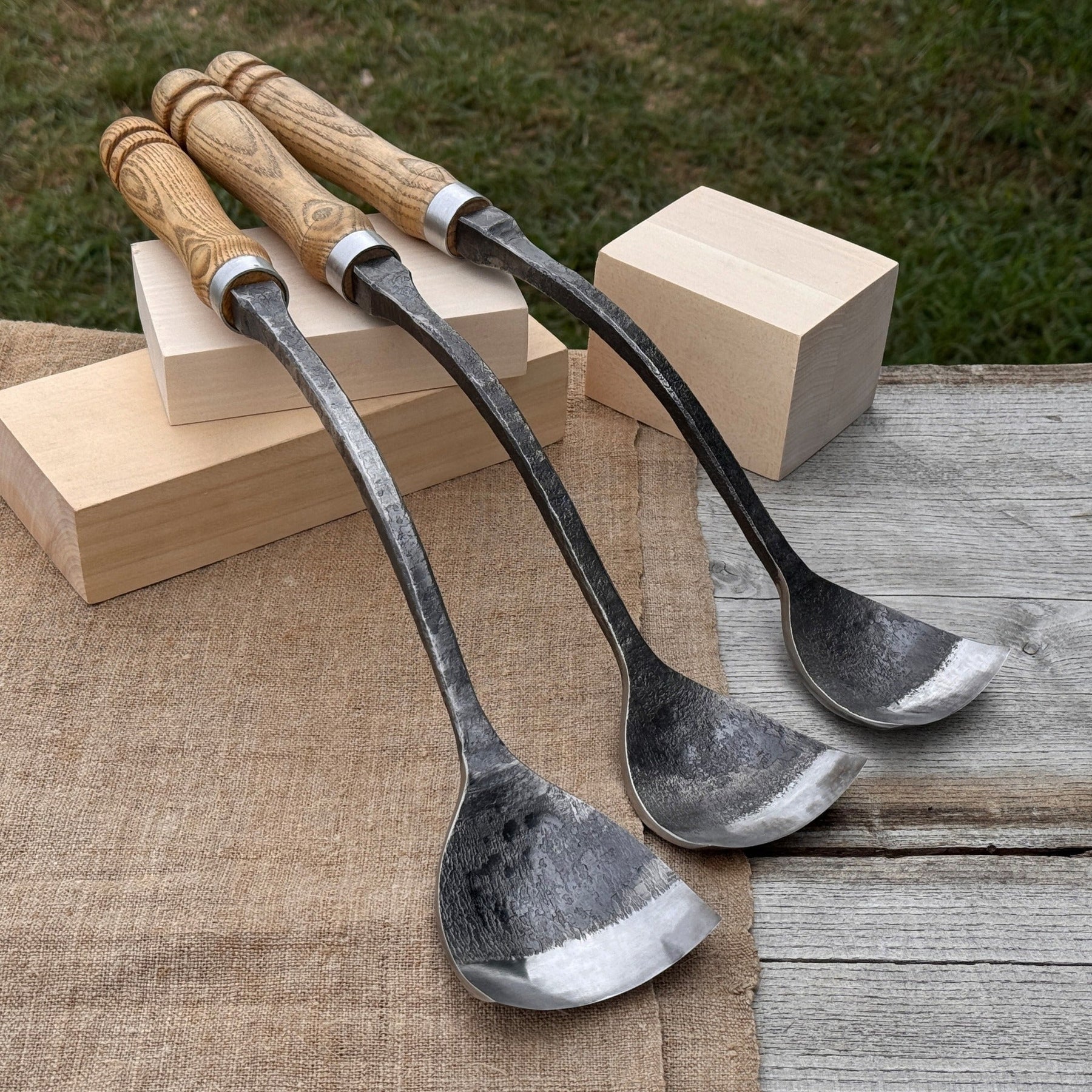 3-Piece Spoon (Short) Bent Gouge Set