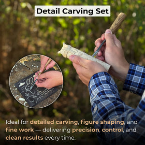 3-Piece Wood Carving Chisel & Gouge Set
