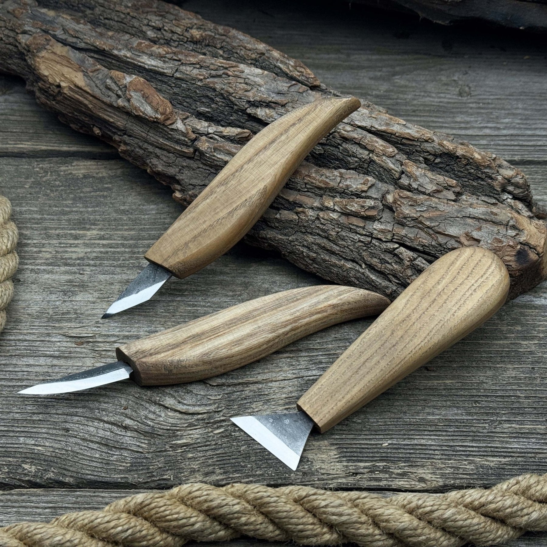 3-Piece Wood Carving Knife Set