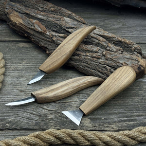 3-Piece Wood Carving Knife Set