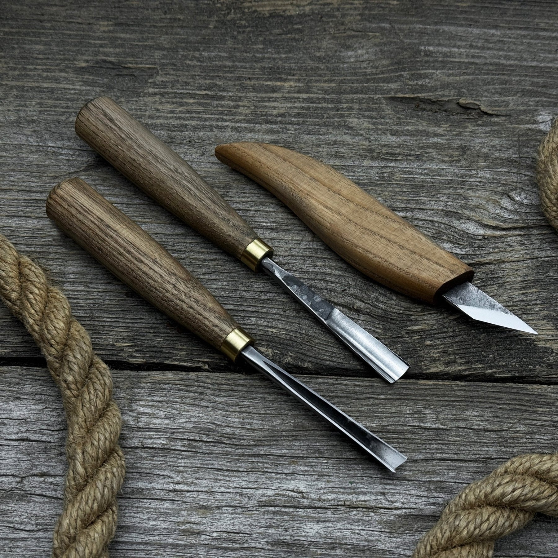 3-Piece Wood Carving Tool Set – For Geometric, Detail & Relief Carving