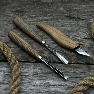 3-Piece Wood Carving Tool Set – For Geometric, Detail & Relief Carving