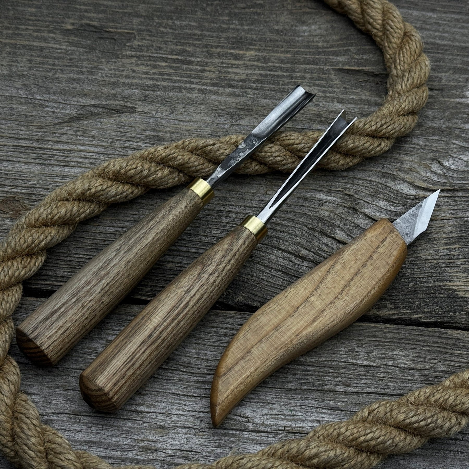3-Piece Wood Carving Tool Set – For Geometric, Detail & Relief Carving