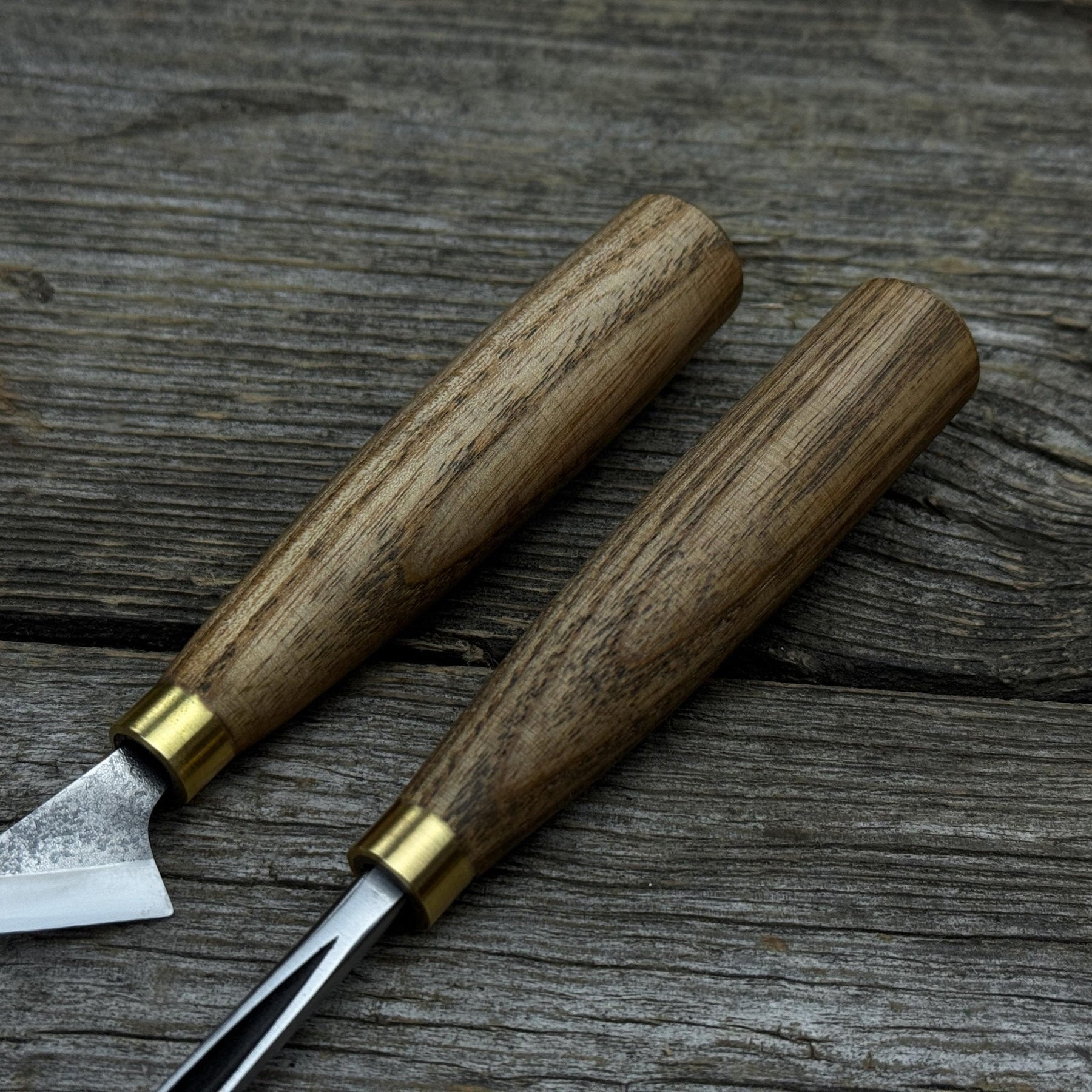 3-Piece Wood Carving Tool Set with Leather Case