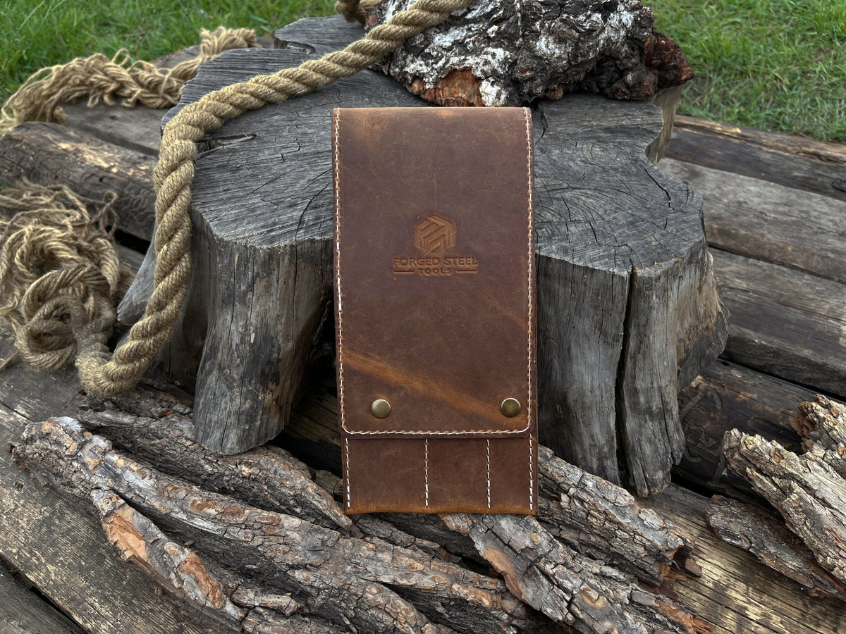 3 Pocket Leather Tool Case by Sharky Forged Steel Tools — view 1