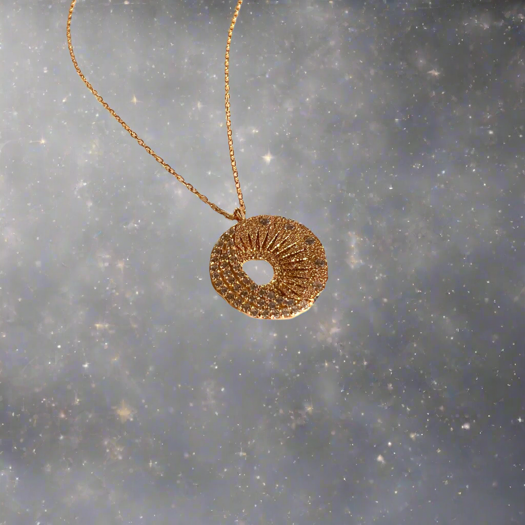 Celestial Coin Necklace | Gold Vermeil