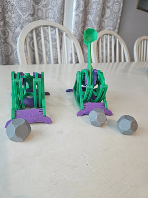 3D-Printed Catapult Toy: STEM Launcher by Main Street Collective, Mississippi. Fun desk toy and engaging engineering model.