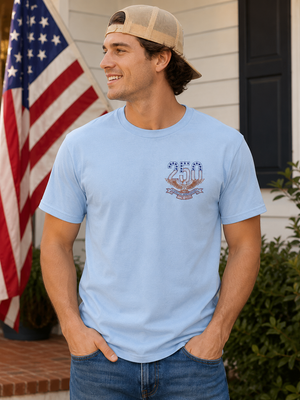 Embroidered 250th Anniversary USA Eagle Shirt