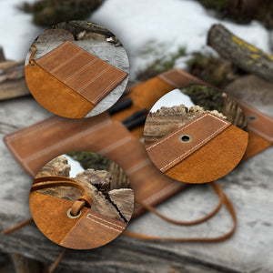 4 Pocket Leather Chisel Roll