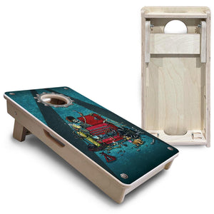Garage Life - Mini Cornhole Board Set (12" x 24") with 8 Mini Bags Cornhole Solutions