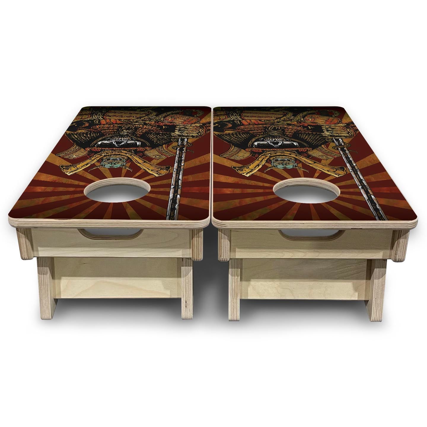 Samurai - Mini Cornhole Board Set (12" x 24") with 8 Mini Bags Cornhole Solutions