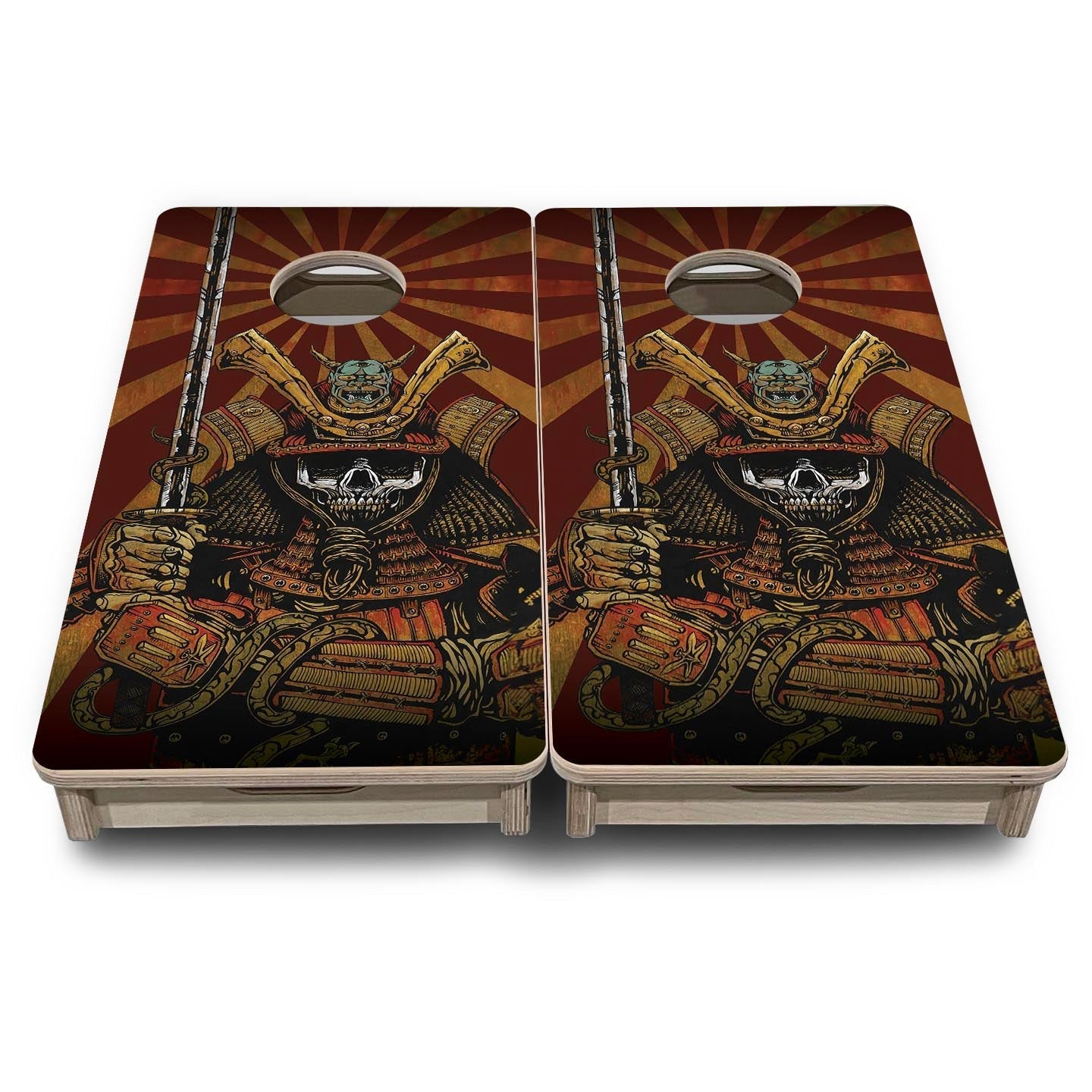 Samurai - Mini Cornhole Board Set (12" x 24") with 8 Mini Bags Cornhole Solutions