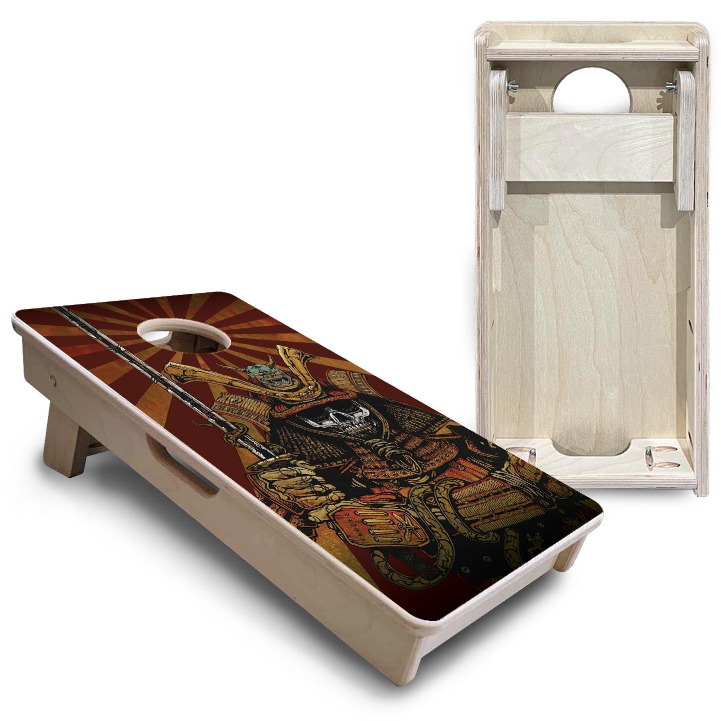 Samurai - Mini Cornhole Board Set (12" x 24") with 8 Mini Bags Cornhole Solutions