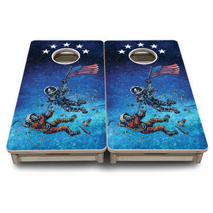 Space Race – Mini Cornhole Board Set (12" x 24") with 8 Mini Bags Cornhole Solutions