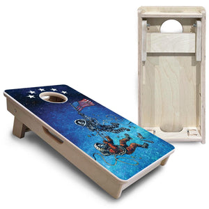 Space Race – Mini Cornhole Board Set (12" x 24") with 8 Mini Bags Cornhole Solutions
