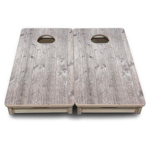 Grey Driftwood - Mini or Vacation Size Cornhole Boards Cornhole Solutions