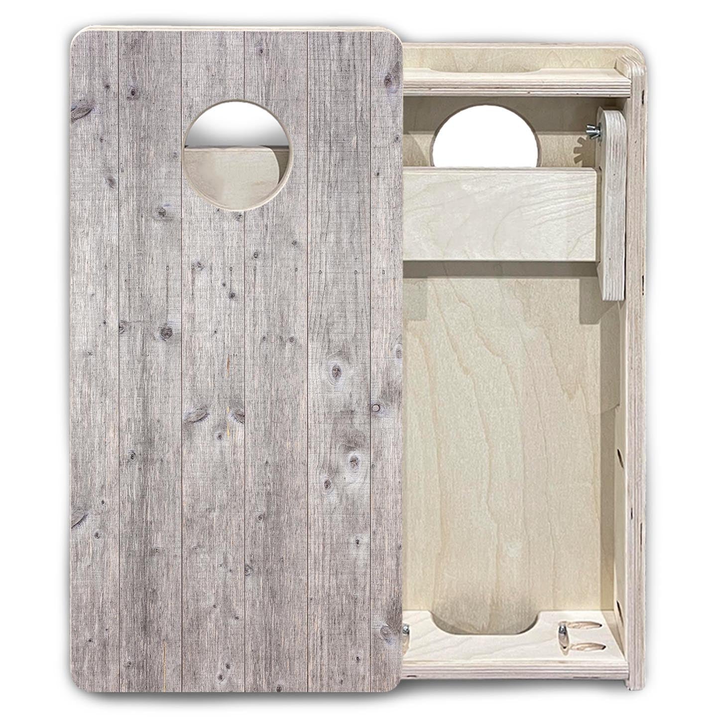 Grey Driftwood - Mini or Vacation Size Cornhole Boards Cornhole Solutions