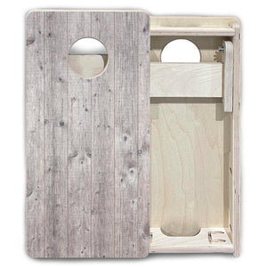 Grey Driftwood - Mini or Vacation Size Cornhole Boards Cornhole Solutions