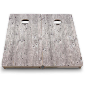 Grey Driftwood - Mini or Vacation Size Cornhole Boards Cornhole Solutions