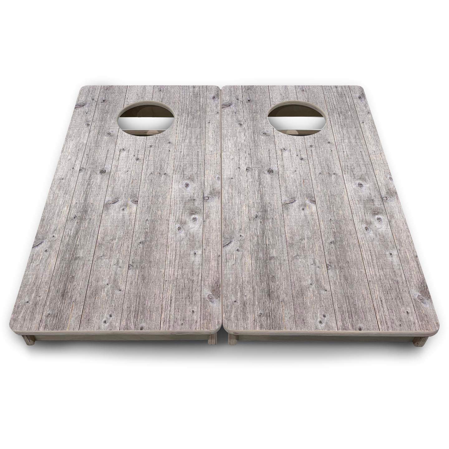Grey Driftwood - Mini or Vacation Size Cornhole Boards Cornhole Solutions