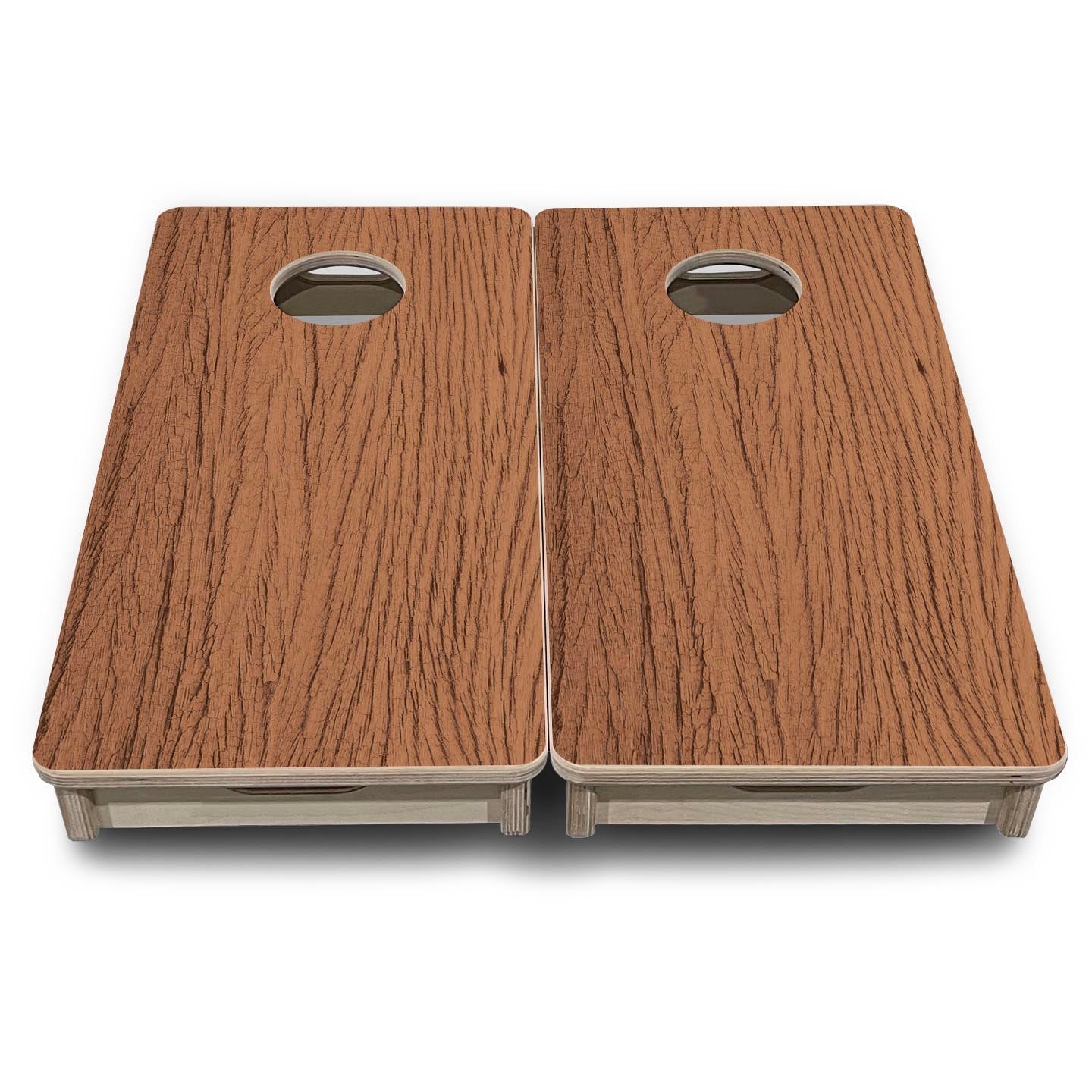 Brown Wood - Mini or Vacation Size Cornhole Boards Cornhole Solutions