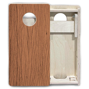 Brown Wood - Mini or Vacation Size Cornhole Boards Cornhole Solutions