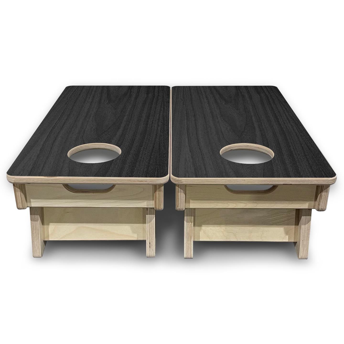 Dark Grey Wood - Mini or Vacation Size Cornhole Boards Cornhole Solutions