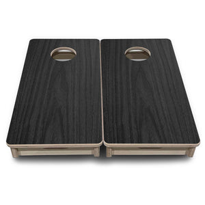 Dark Grey Wood - Mini or Vacation Size Cornhole Boards Cornhole Solutions