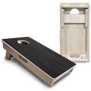 Dark Grey Wood - Mini or Vacation Size Cornhole Boards Cornhole Solutions
